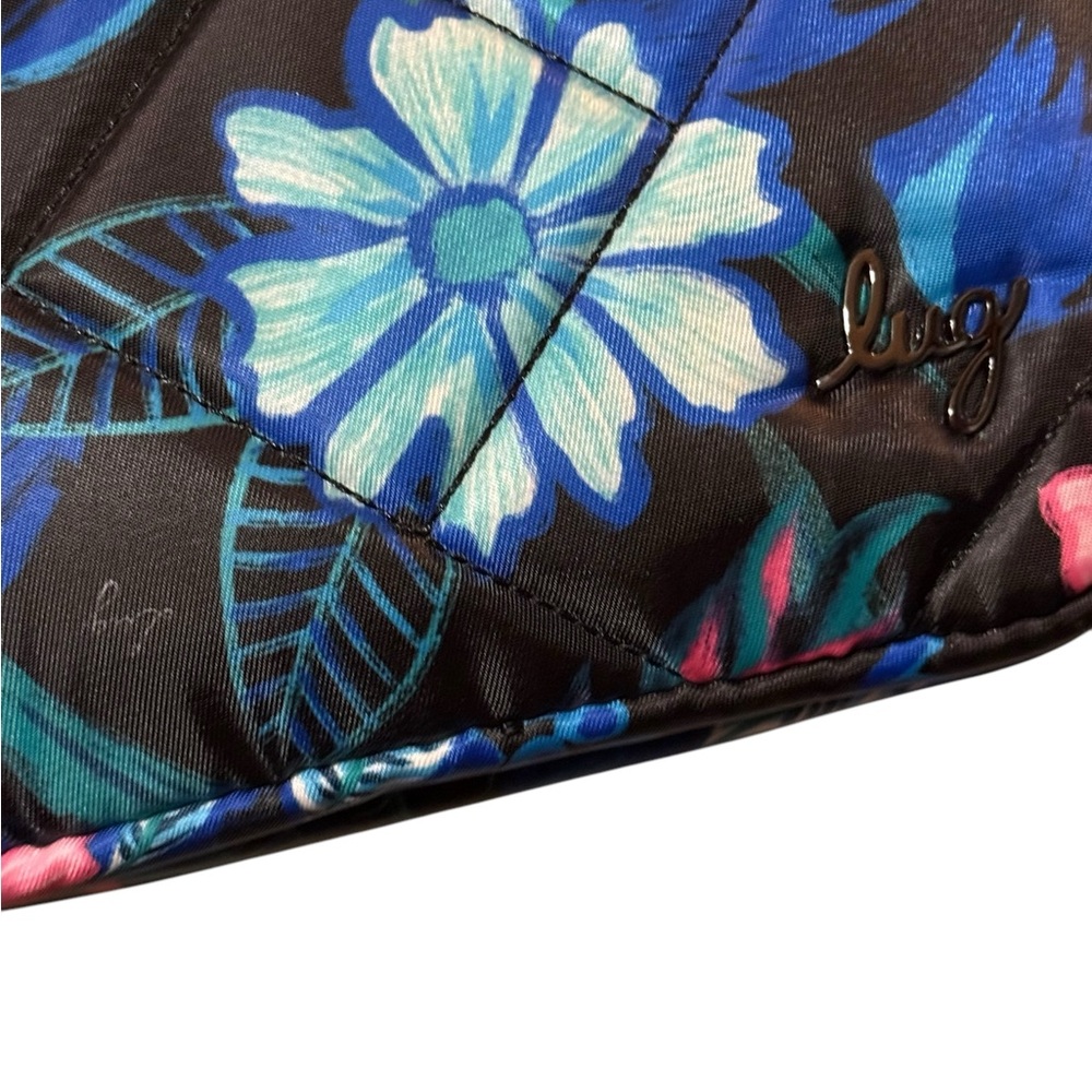 New Lug Coupe SE Convertible Crossbody Bag Resort Black Tropical Floral - Picture 8 of 10